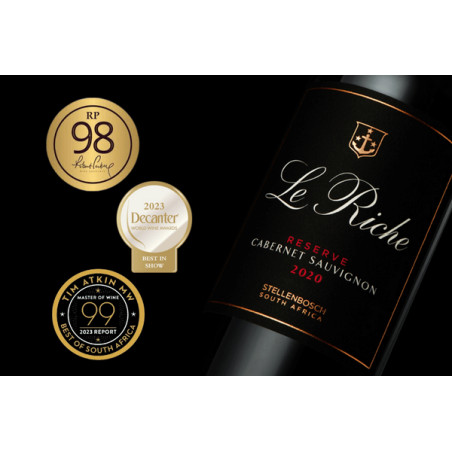 Suveræn lækker New World Cabernet med 98 Parker point fra Le Riche